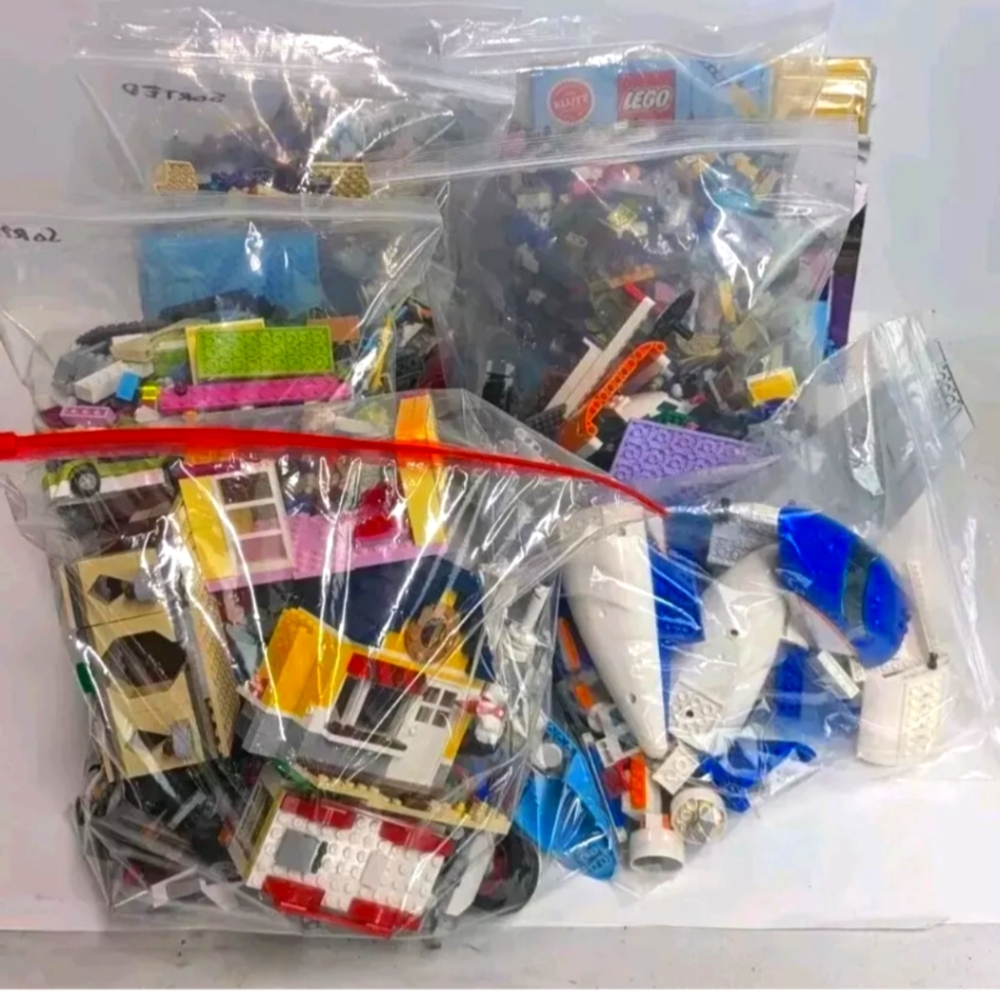 Lego Lot Bulk Wholesale 19lbs, With Pieces, Parts Of Sets, Instructions
